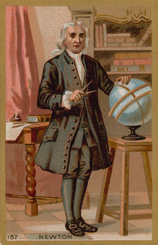 Isaac Newton, engelsk fysiker fra 1600- og 1700-tallet av French School