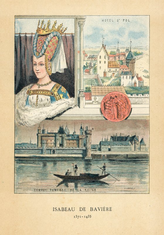 Isabeau de Baviere av French School
