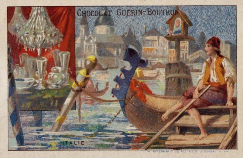 Italia (chromolitho) av French School