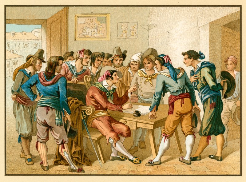 Italia kostyme av French School