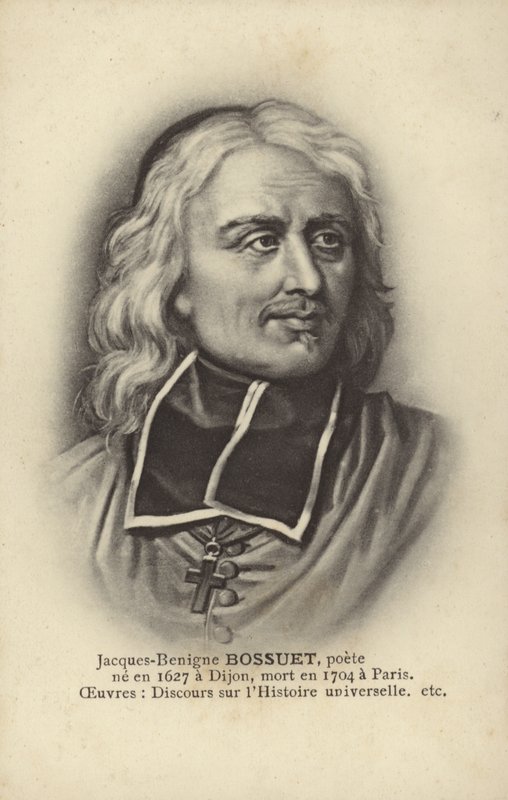 Jacques-Benigne Bossuet (1627–1704), fransk katolsk biskop, teolog og forfatter (lito) av French School