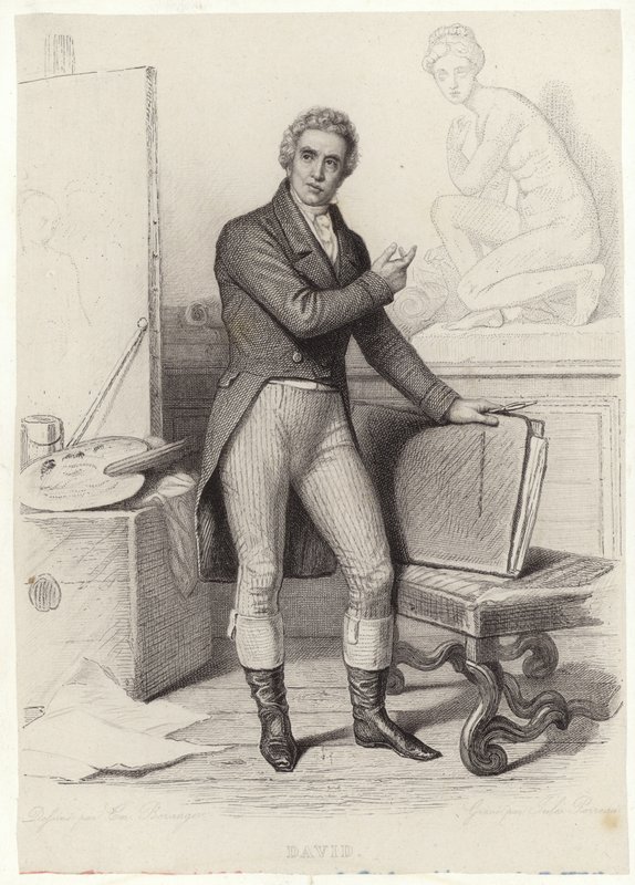 Jacques-Louis David , fransk maler av French School