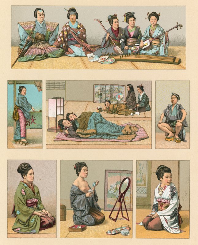 Japan kostyme av French School