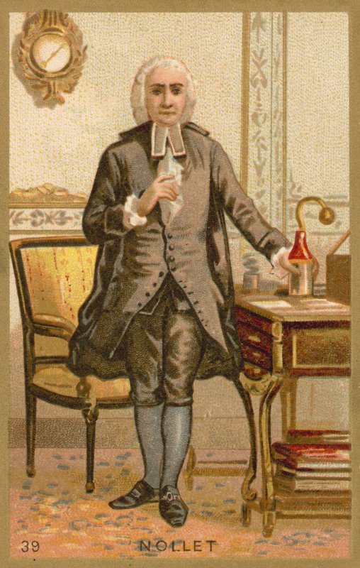Jean-Antoine Nollet , fransk prest og fysiker av French School