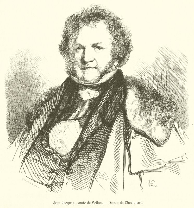 Jean-Jacques, greve av Sellon (gravering) av French School