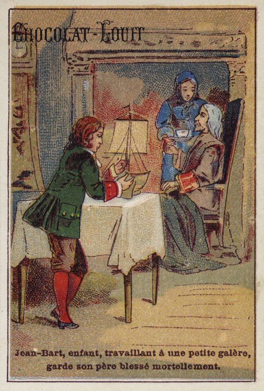 Jean Bart, fransk marinekommandør og kaper fra 1600-tallet, som barn av French School