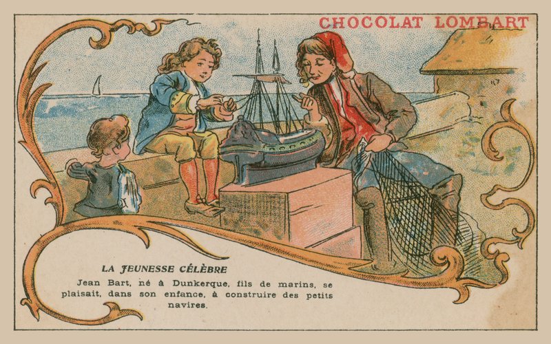 Jean Bart, marinekommandør og kaper fra slutten av 1600-tallet, som gutt av French School