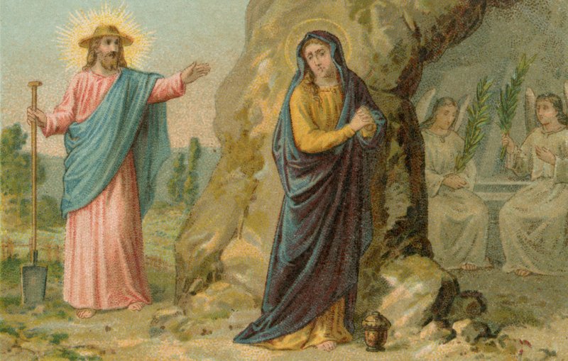 Jesus Kristus dukket opp som en gartner, etter sin oppstandelse av French School