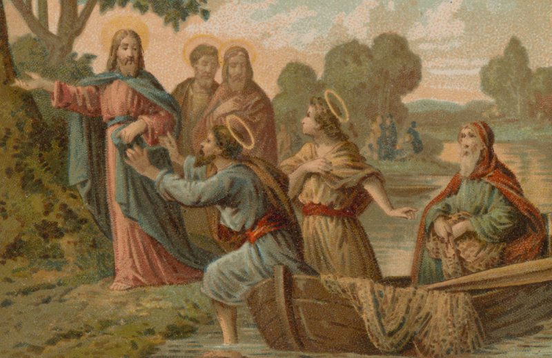 Jesus Kristus verver sine Fishers Of Men av French School