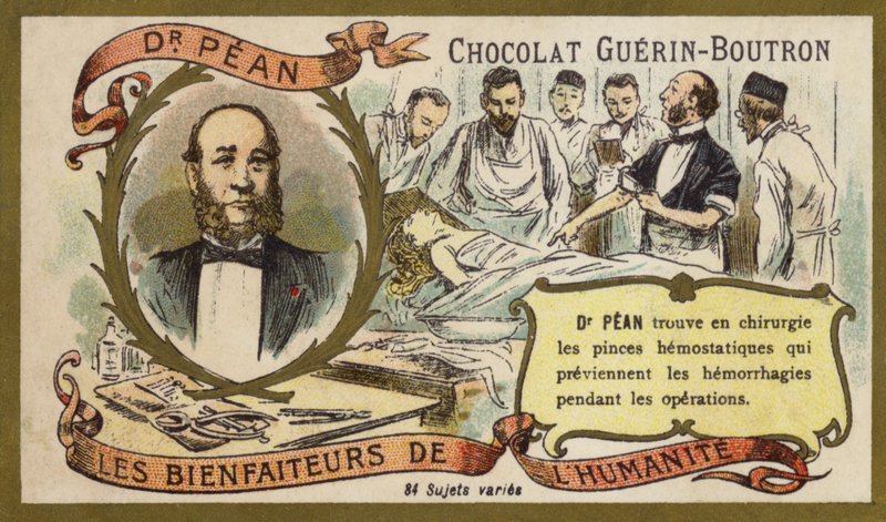 Jules Pean , fransk kirurg (chromolitho) av French School