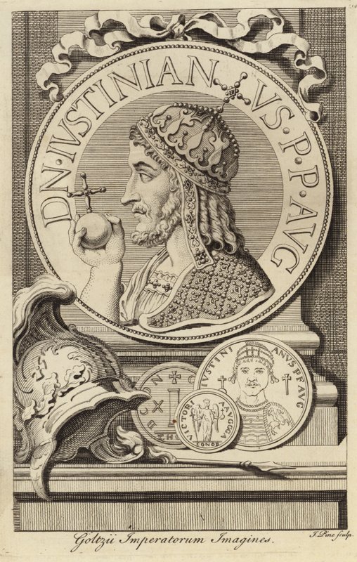 Justinian I den store av French School