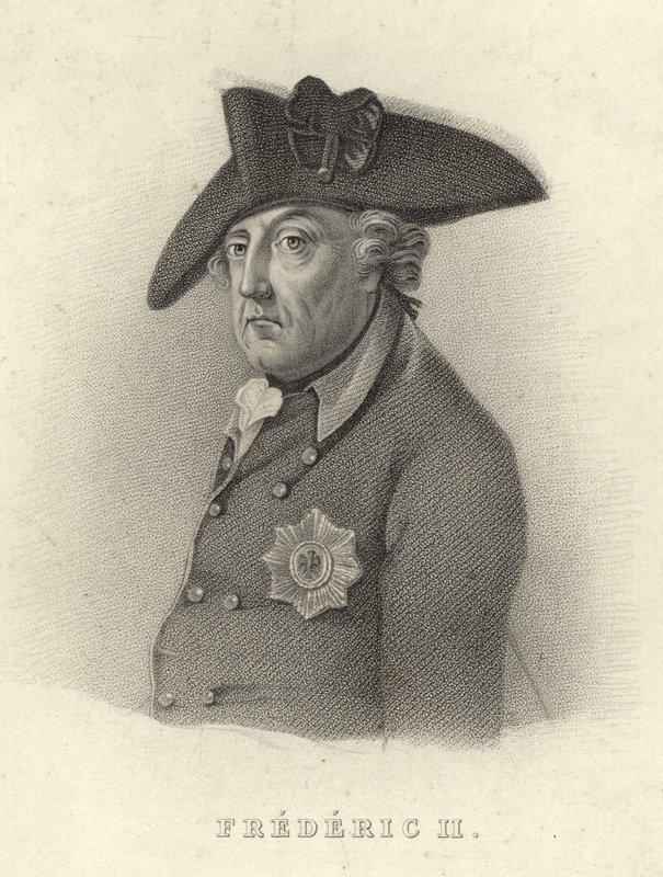 Kong Fredrik II av Preussen av French School
