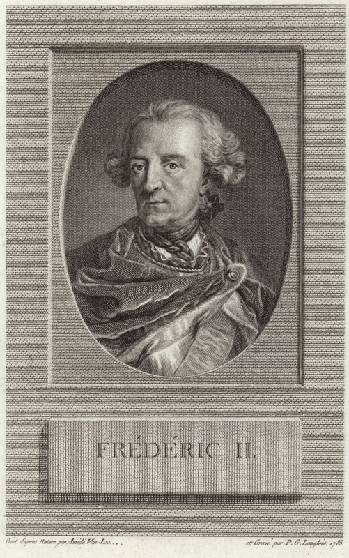 Kong Fredrik II av Preussen av French School