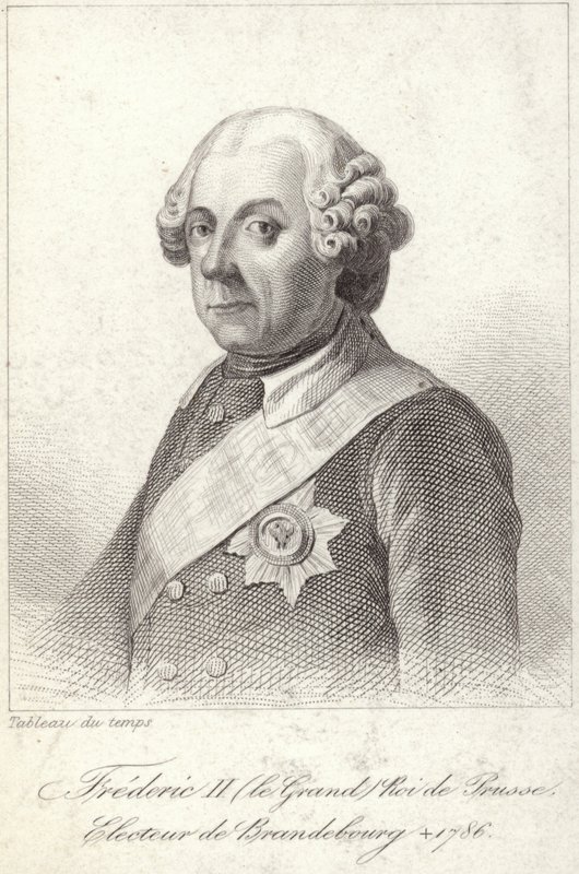 Kong Fredrik II av Preussen av French School