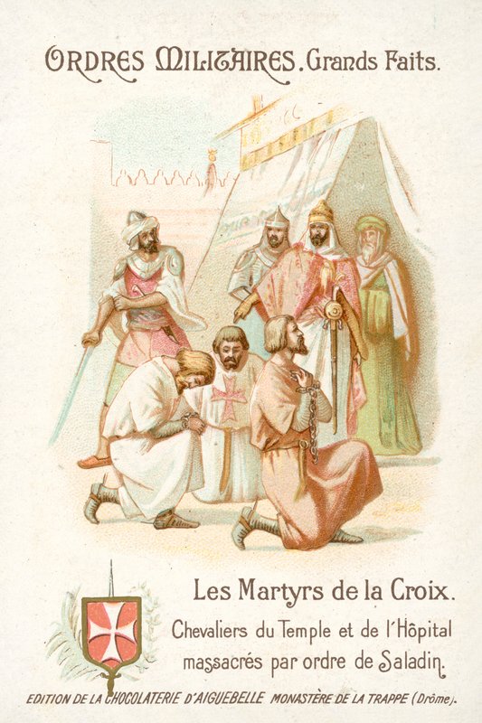 Tempelriddere og Hospitaller massakrert etter ordre fra Saladin av French School