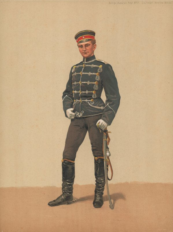 Konigs Hussars Regt No 7, Lieutenant Interims Attila av French School