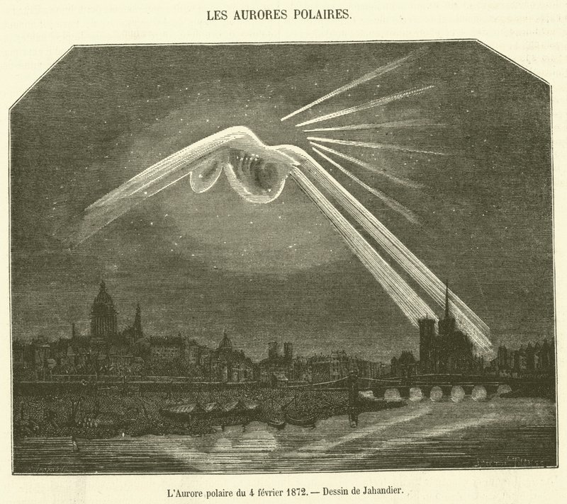 The Aurora av 4. februar 1872 (gravering) av French School