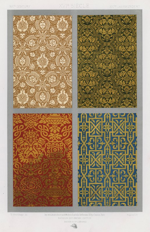 The Ornament Of Stoffer: XVIth Century, XVIe Siecle, XVItes Jahrhundert (farge litho) av French School