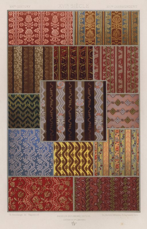 The Ornament Of Stoffer: XVIth Century, XVIe Siecle, XVItes Jahrhundert (farge litho) av French School