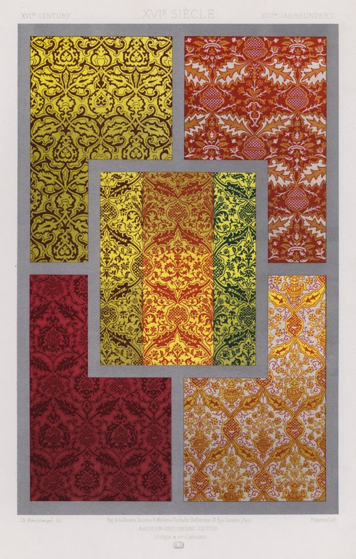 The Ornament Of Stoffer: XVIth Century, XVIe Siecle, XVItes Jahrhundert (farge litho) av French School