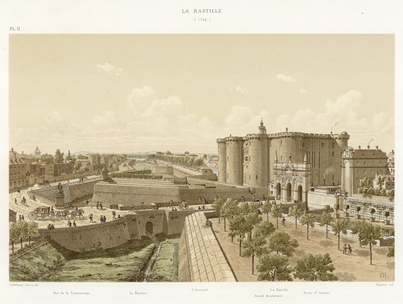 Bastillen, 1740 av French School