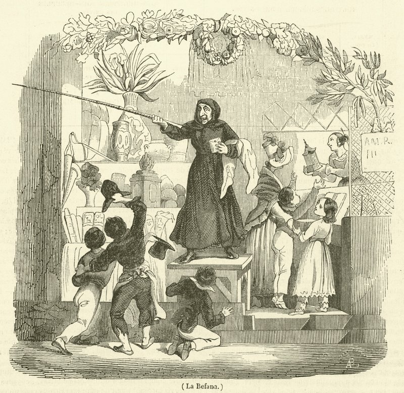 La Befana (gravering) av French School