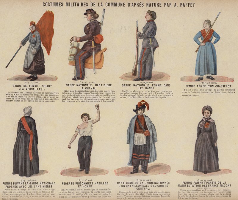 The Paris Commune, Military Costumes Of The Commune av A Raffet av French School