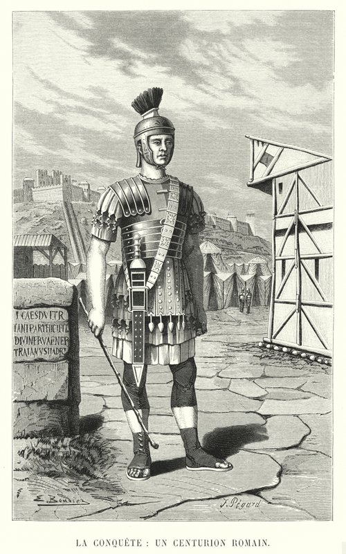 La Conquete, Un Centurion Romain (gravering) av French School