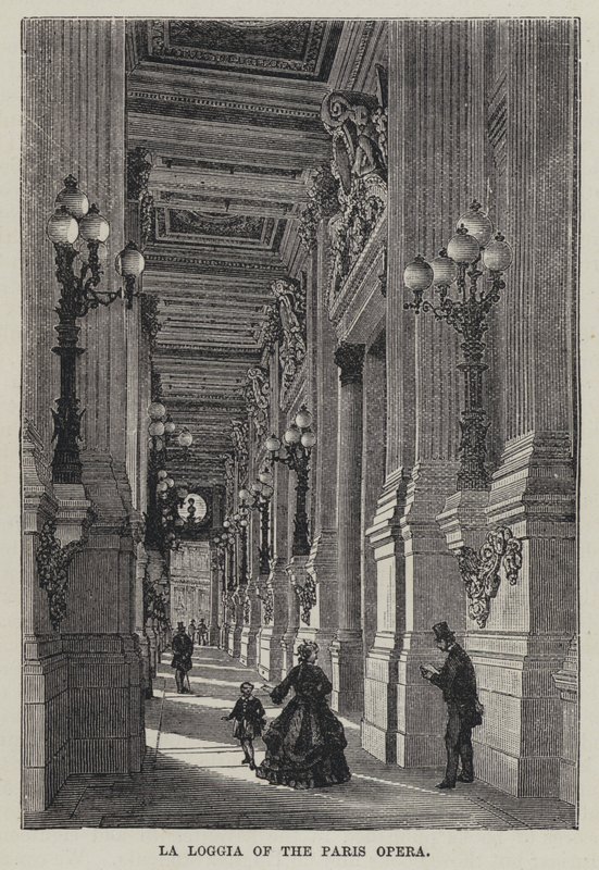 La Loggia i Paris Opera (gravering) av French School