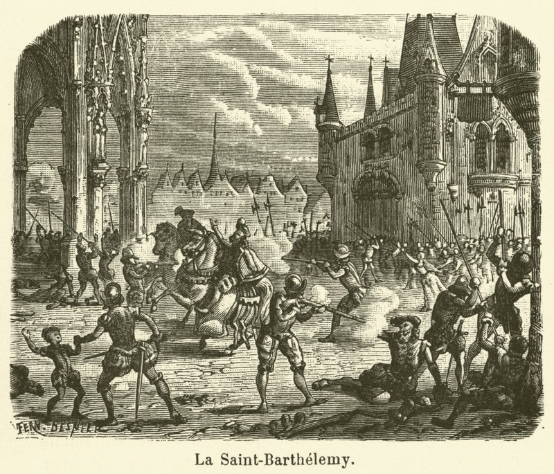 La Saint-Barthélemy (gravering) av French School