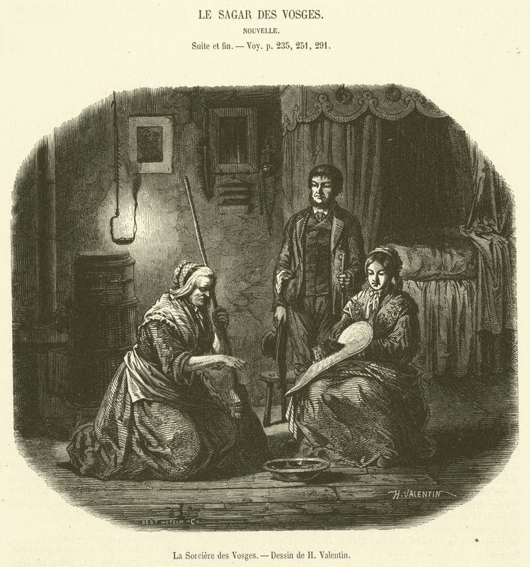 The Witch of the Vosges (gravering) av French School