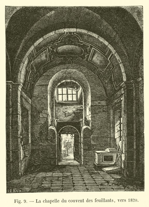 Kapellet til Feuillants-klosteret, rundt 1820 av French School