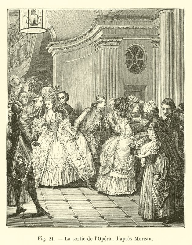Forlater operaen, etter Moreau av French School
