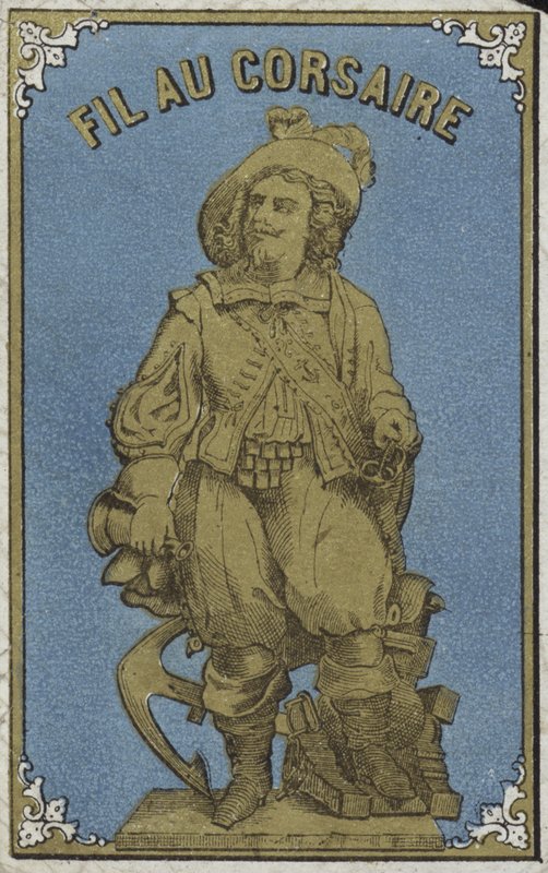 Etikett for Cosairs-tråd av French School