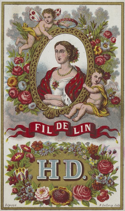 Etikett for lintråd av French School