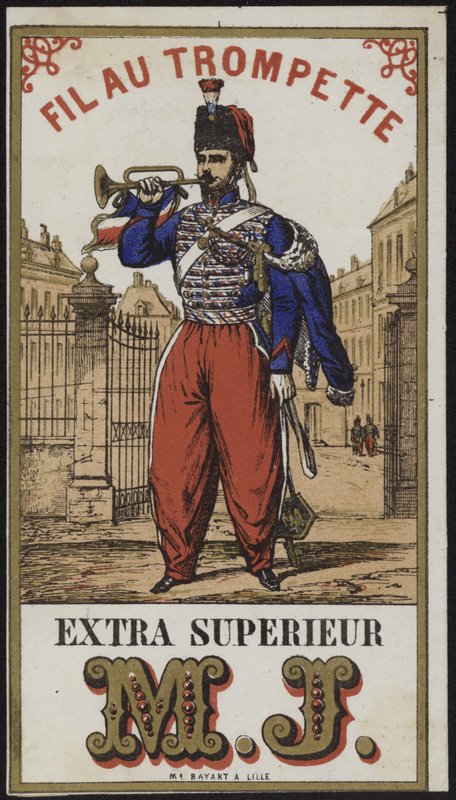 Etikett for trompetisttråd av French School