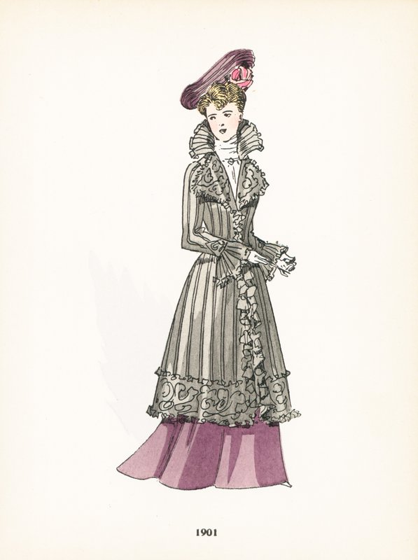 Damemote, 1901 av French School