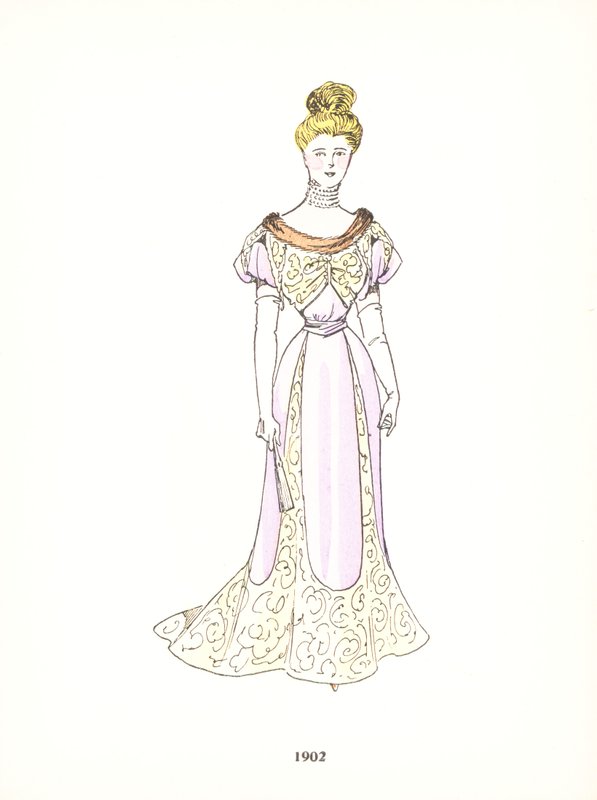 Damemote, 1902 av French School