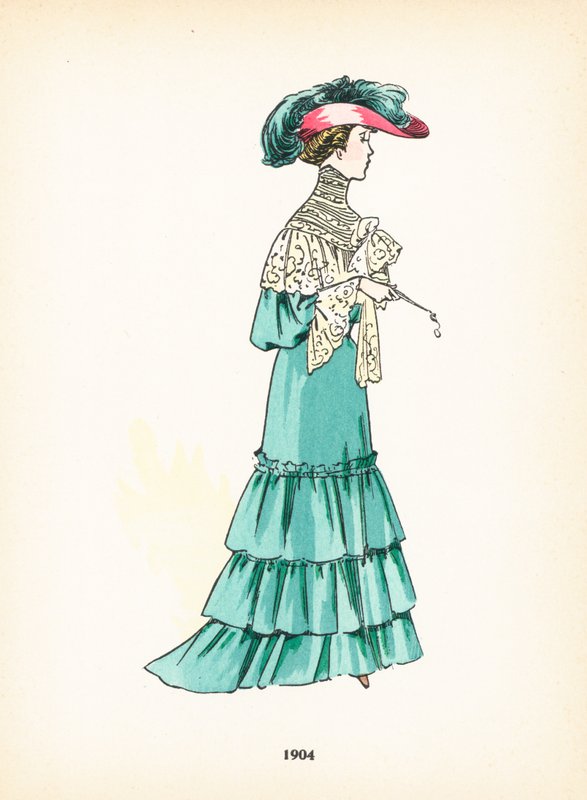 Damemote, 1904 av French School