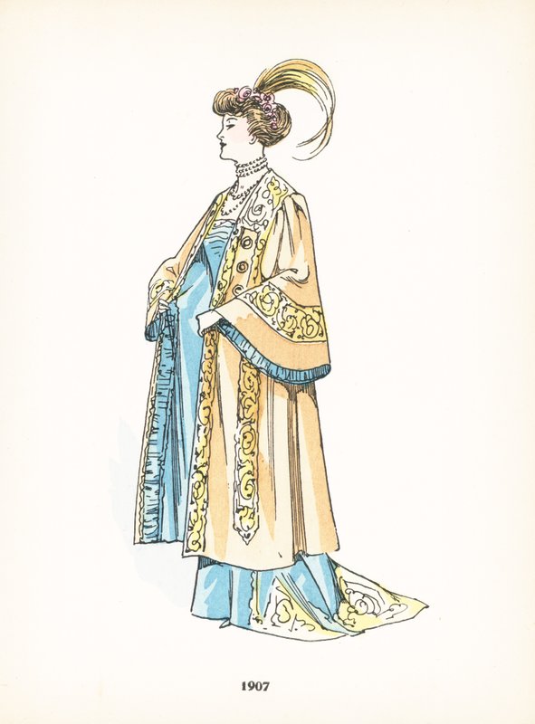 Damemote, 1907 av French School