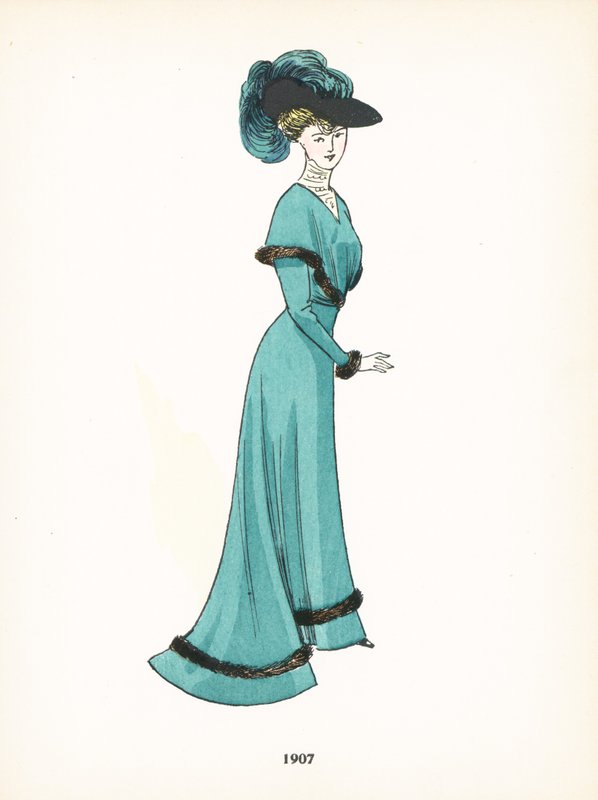 Damemote, 1907 av French School