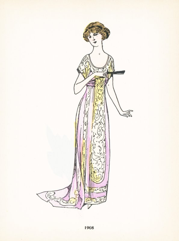 Damemote, 1908 av French School