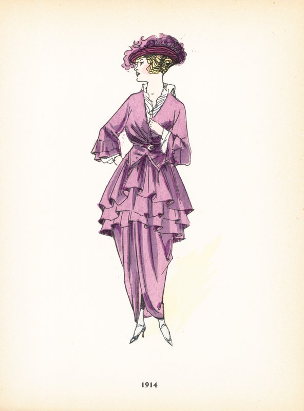 Damemote, 1914 av French School