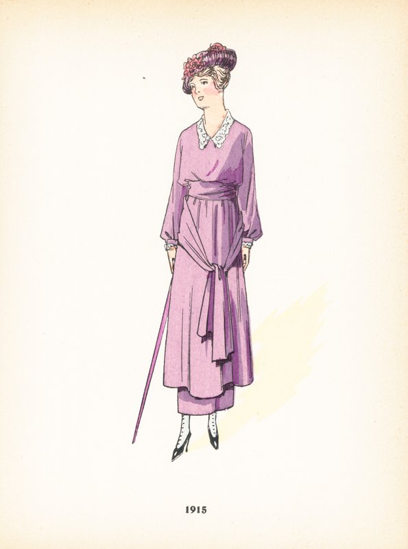Damemote, 1915 av French School