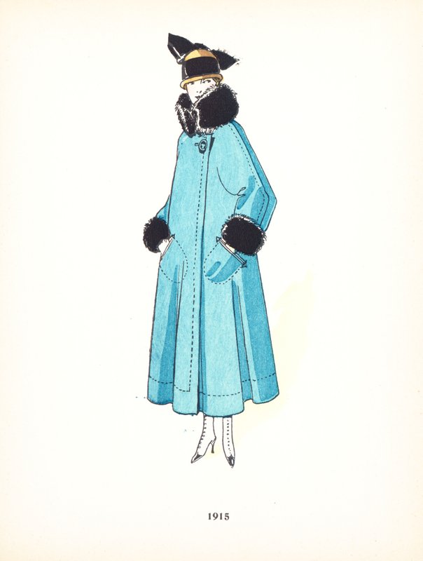 Damemote, 1915 av French School