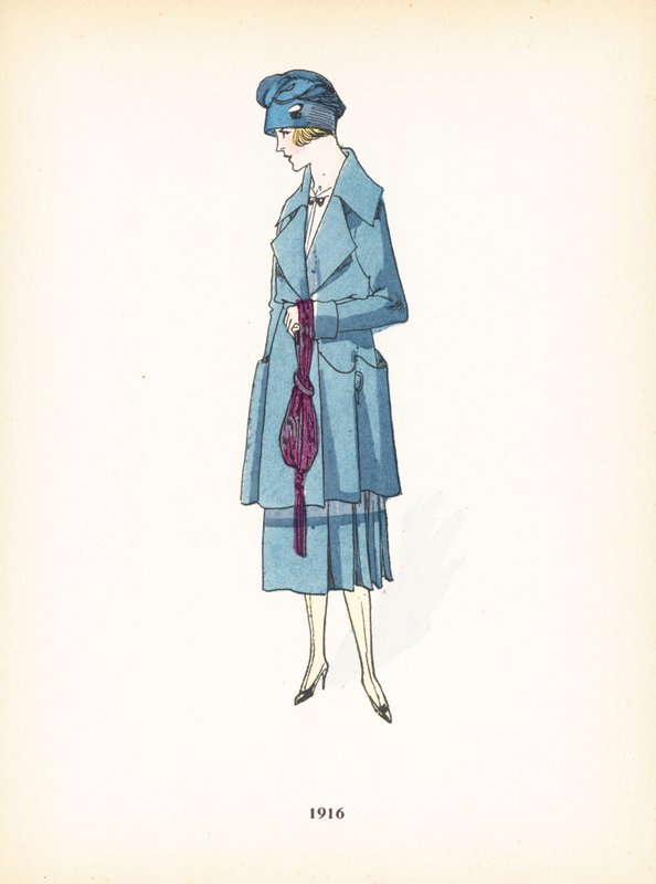 Damemote, 1916 av French School