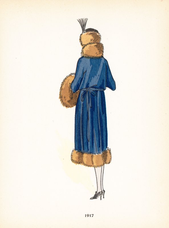 Damemote, 1917 av French School