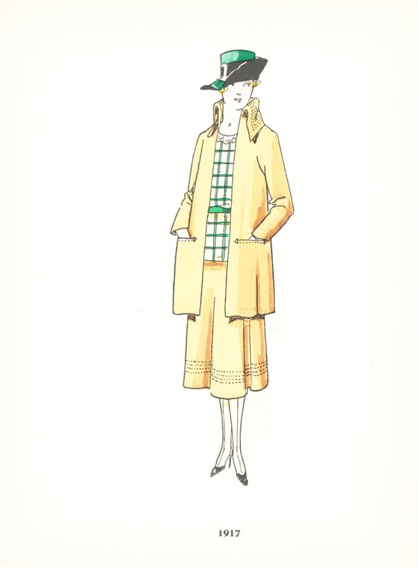 Damemote, 1917 av French School