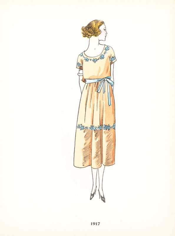 Damemote, 1917 av French School