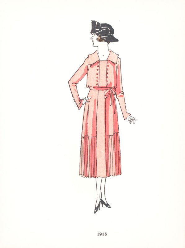 Damemote, 1918 av French School